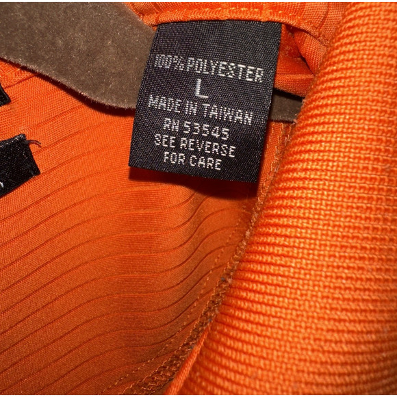 Auburn Tigers Men’s L Orange Divots Performance Polo Shirt Textured Stripe Logo - Picture 11 of 11